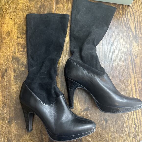 Gianni Bini Black GoGo boots ASO One Tree Hill Rachel Gatina 6.5M - Picture 4 of 6